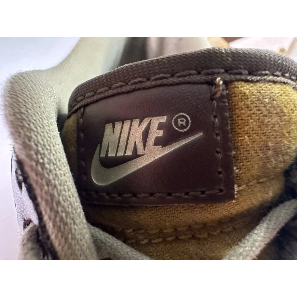 Nike GS Dunk Low Plaid Brown‎ Sail Youth  FV3653-191 Size 6Y EUC